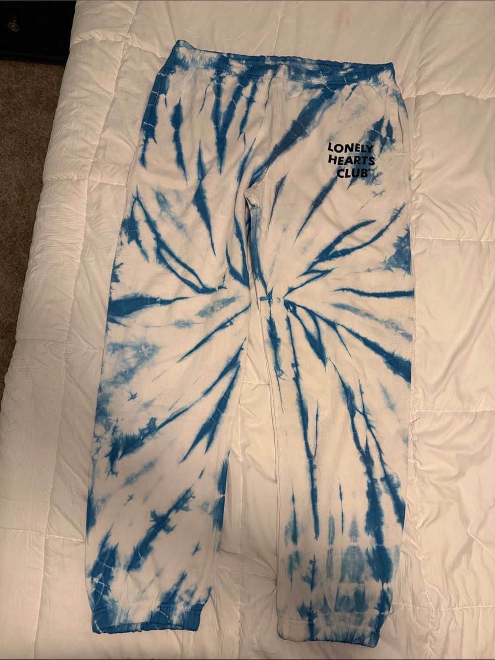 Men’s Blue Tie-Dye Sweatpants